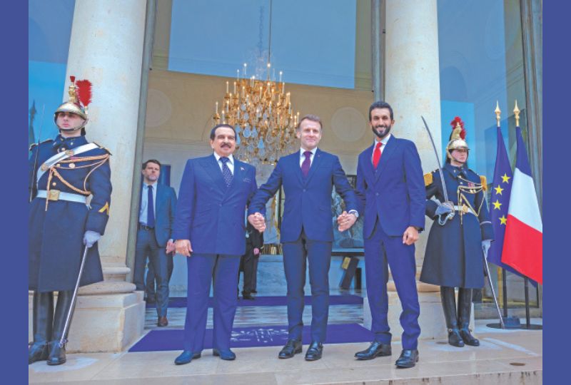 DEFENCE PACT WITH FRANCE: His majesty holds talks with President Macron
